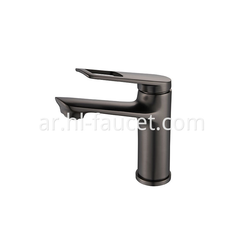 Gun Gray Single Hole Basin Faucets